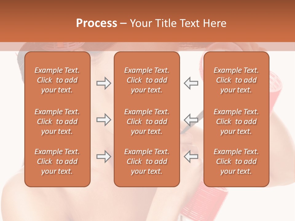 Blonde Makeup Curl PowerPoint Template