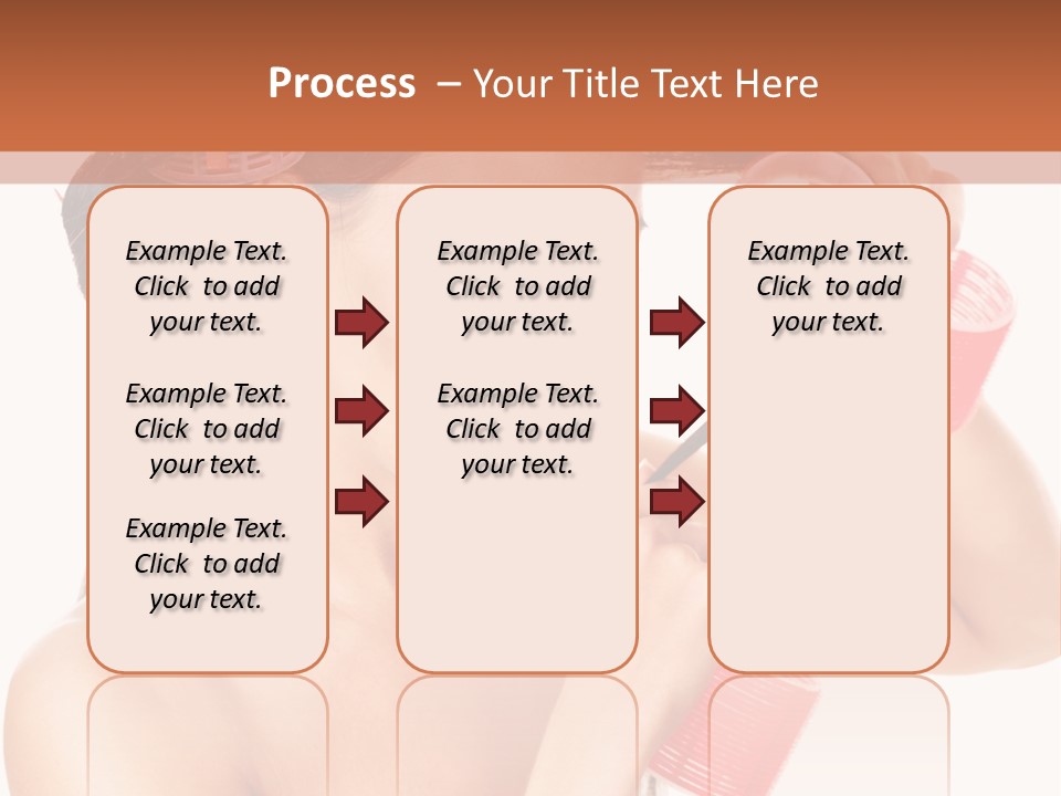 Blonde Makeup Curl PowerPoint Template
