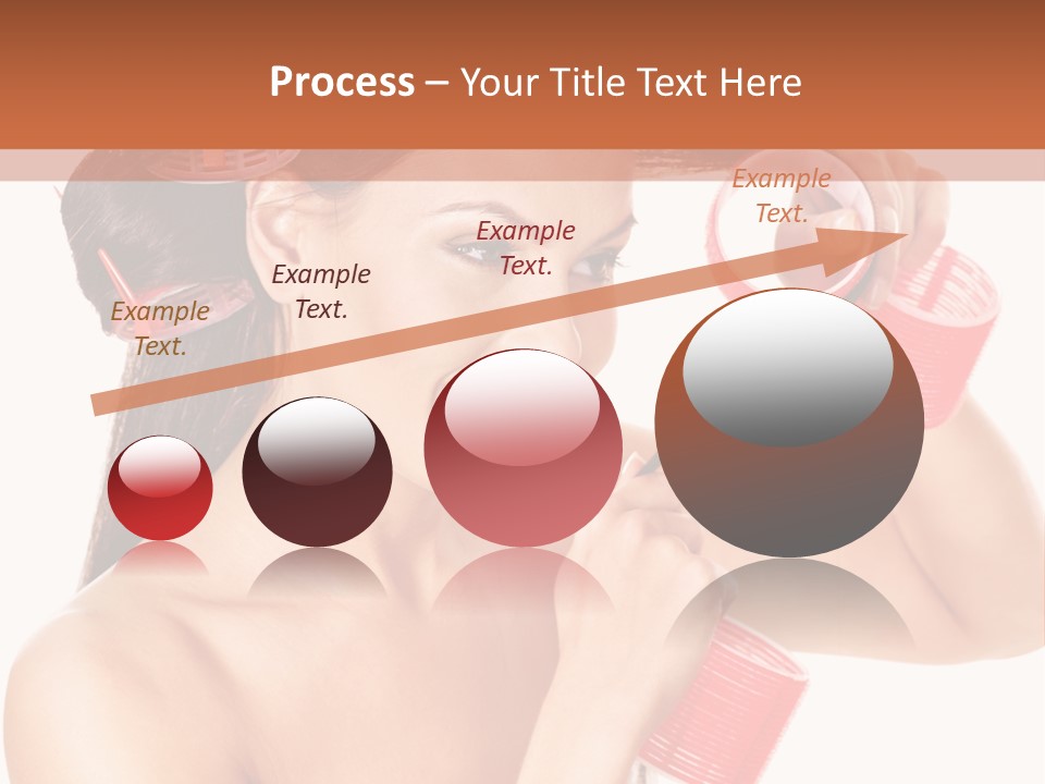 Blonde Makeup Curl PowerPoint Template