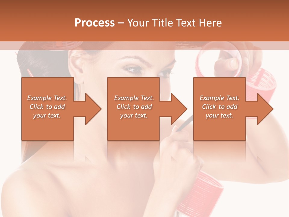 Blonde Makeup Curl PowerPoint Template
