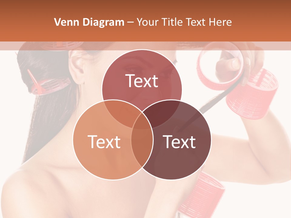 Blonde Makeup Curl PowerPoint Template