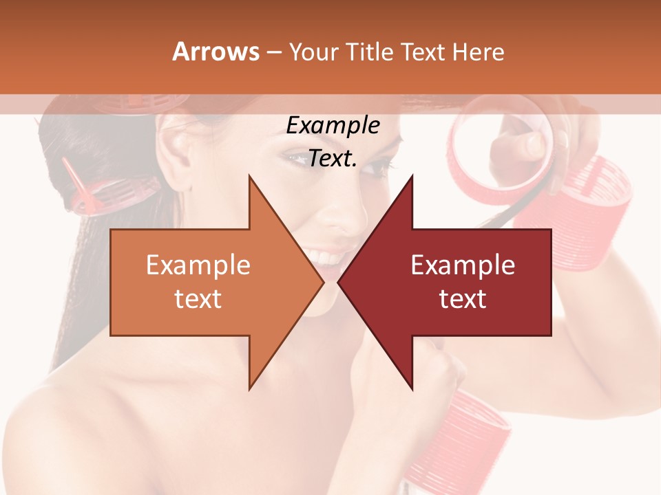 Blonde Makeup Curl PowerPoint Template