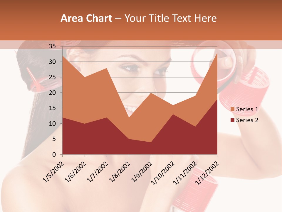 Blonde Makeup Curl PowerPoint Template