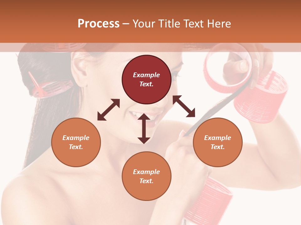 Blonde Makeup Curl PowerPoint Template