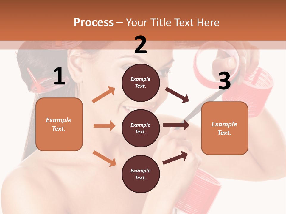 Blonde Makeup Curl PowerPoint Template