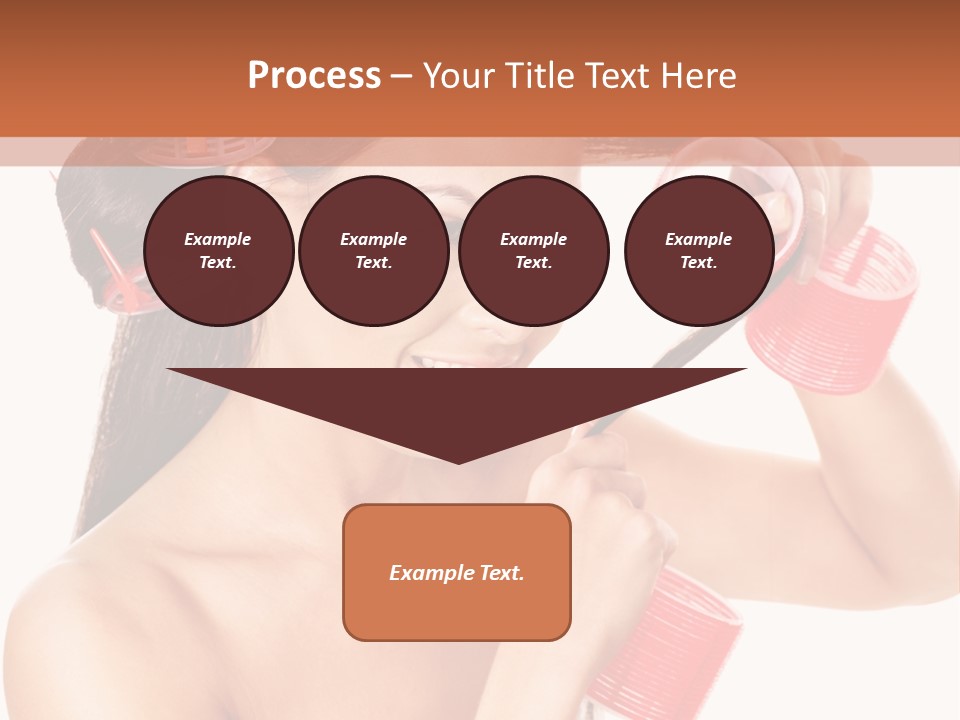 Blonde Makeup Curl PowerPoint Template