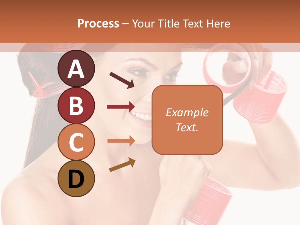 Blonde Makeup Curl PowerPoint Template