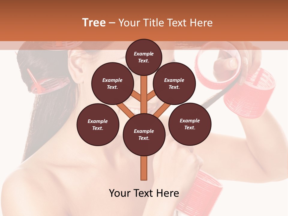 Blonde Makeup Curl PowerPoint Template