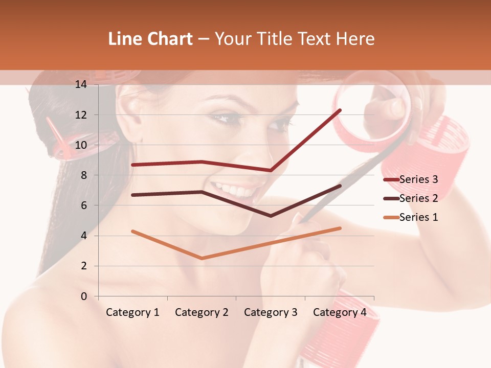 Blonde Makeup Curl PowerPoint Template