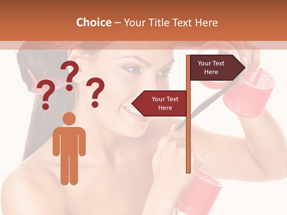 Blonde Makeup Curl PowerPoint Template