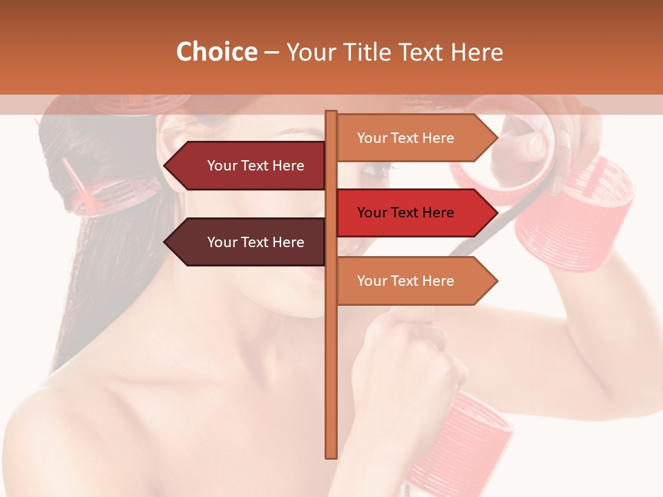 Blonde Makeup Curl PowerPoint Template