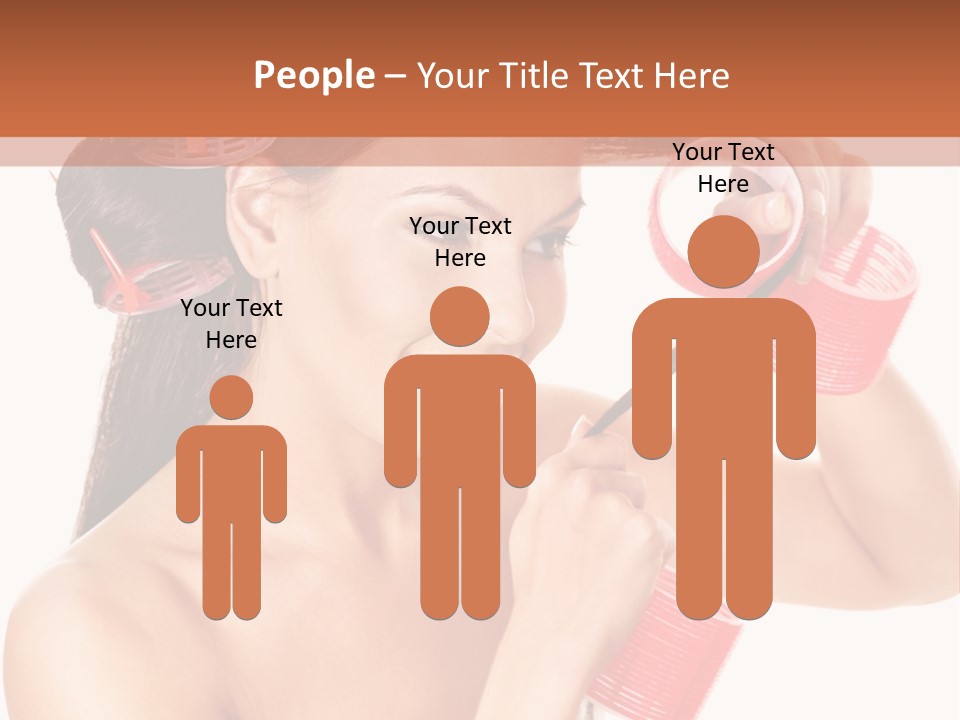 Blonde Makeup Curl PowerPoint Template