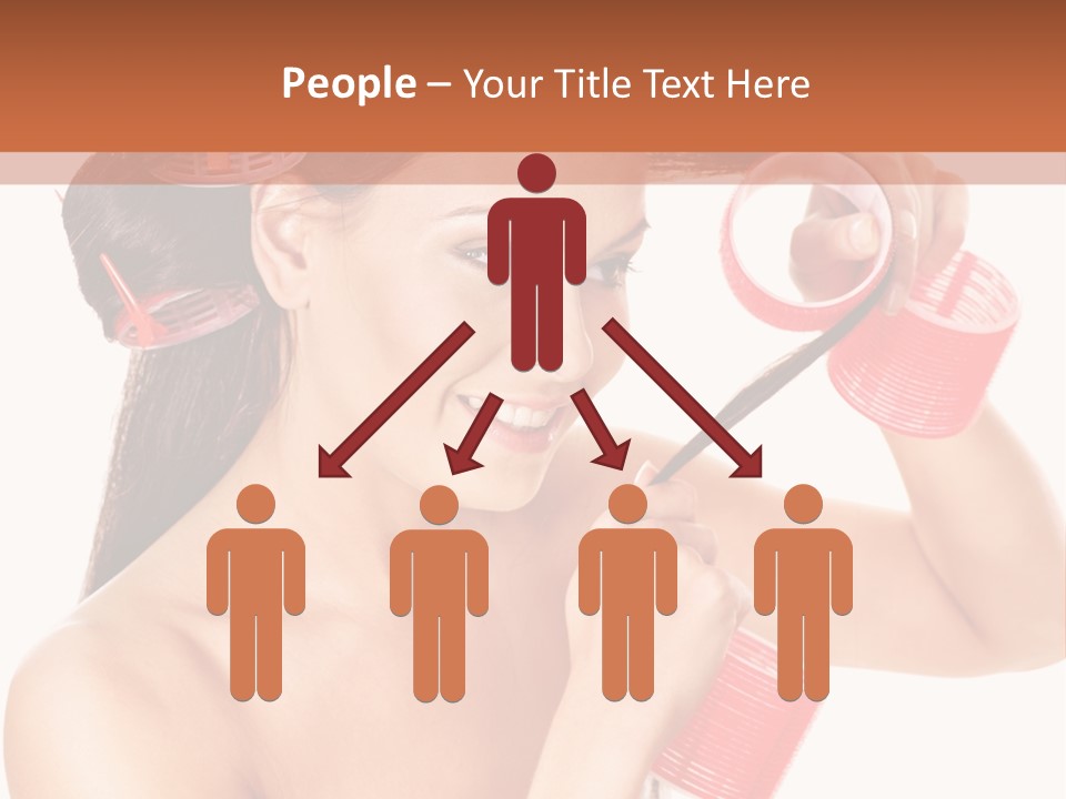 Blonde Makeup Curl PowerPoint Template