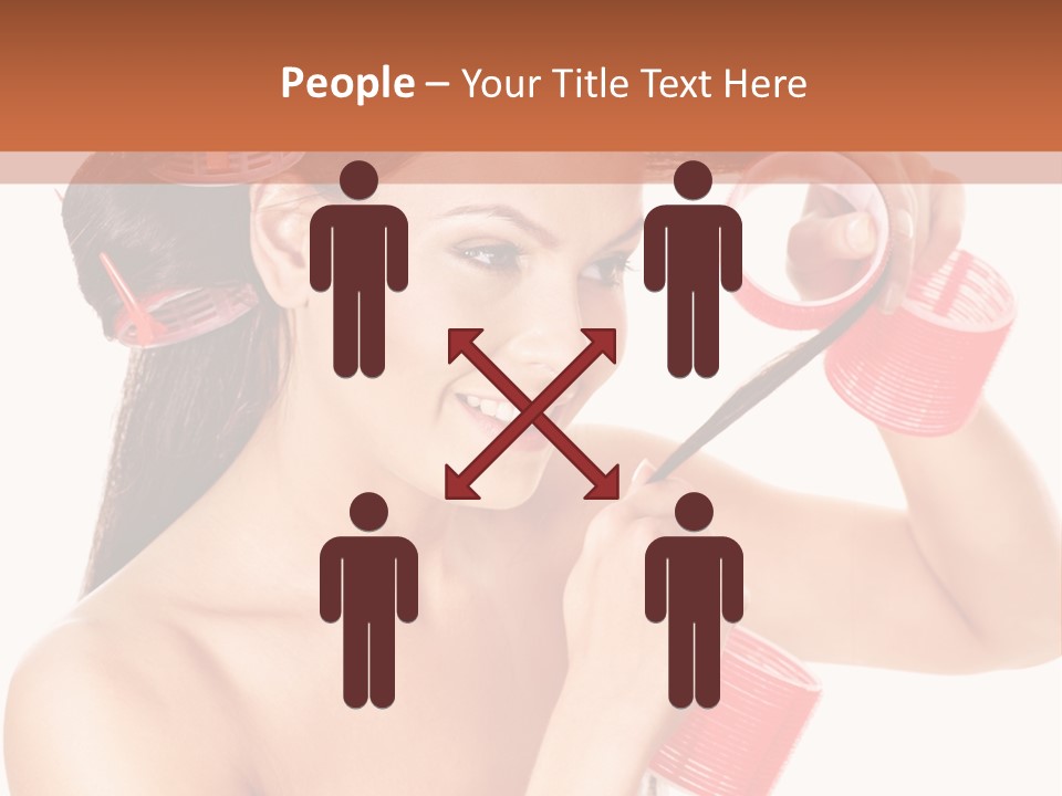 Blonde Makeup Curl PowerPoint Template