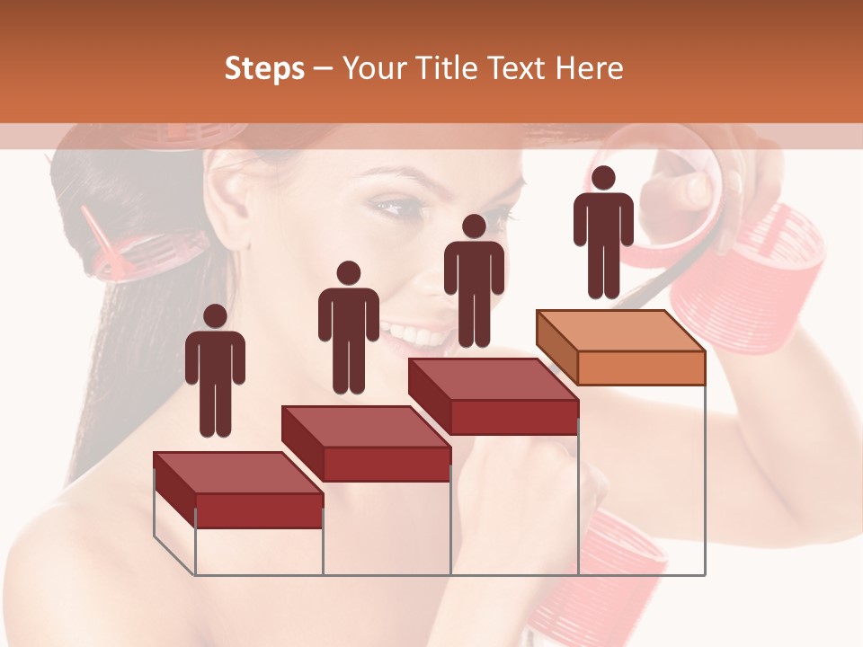 Blonde Makeup Curl PowerPoint Template