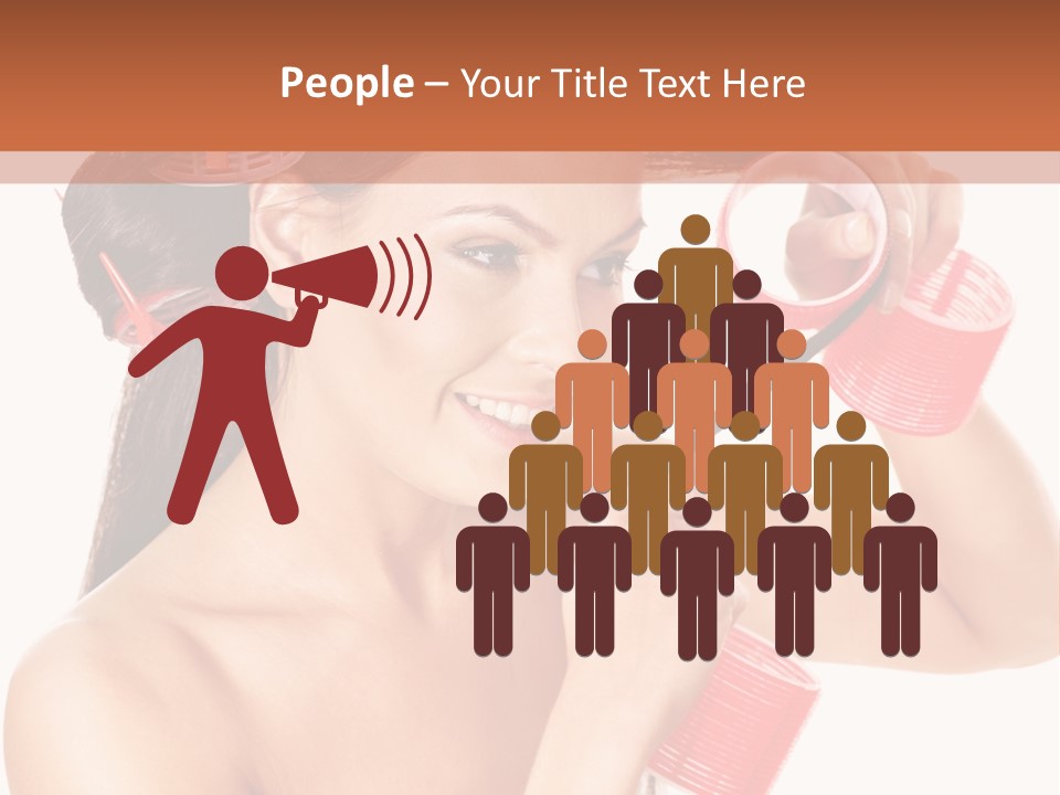 Blonde Makeup Curl PowerPoint Template