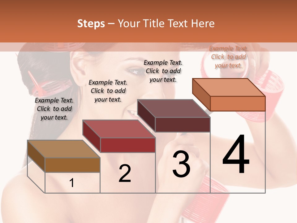 Blonde Makeup Curl PowerPoint Template