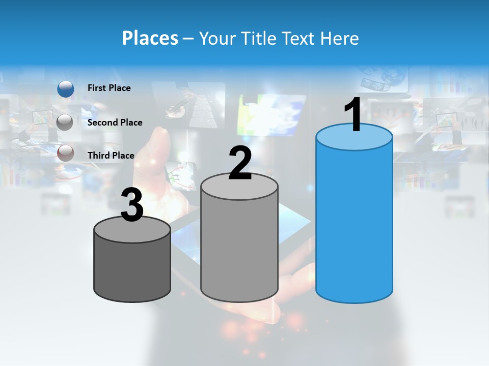 Internet Network Man PowerPoint Template