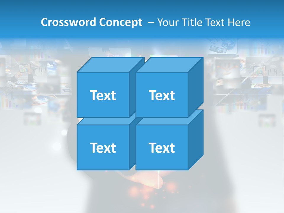 Internet Network Man PowerPoint Template