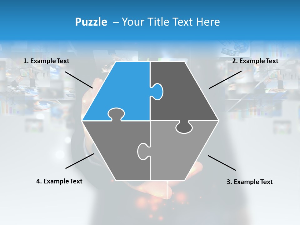 Internet Network Man PowerPoint Template