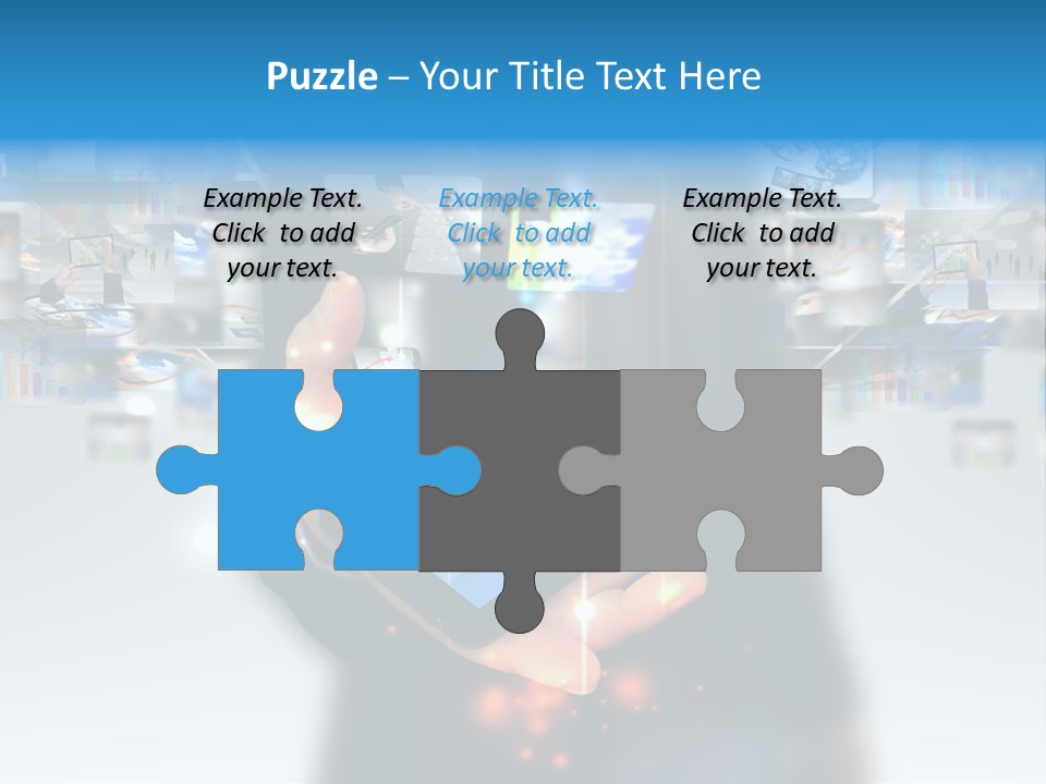 Internet Network Man PowerPoint Template