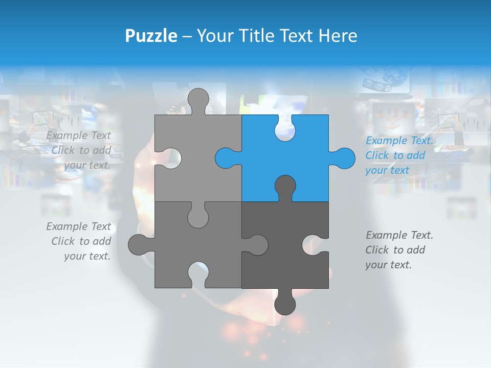 Internet Network Man PowerPoint Template