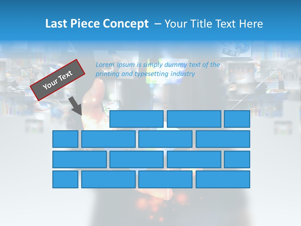 Internet Network Man PowerPoint Template