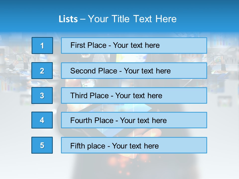 Internet Network Man PowerPoint Template