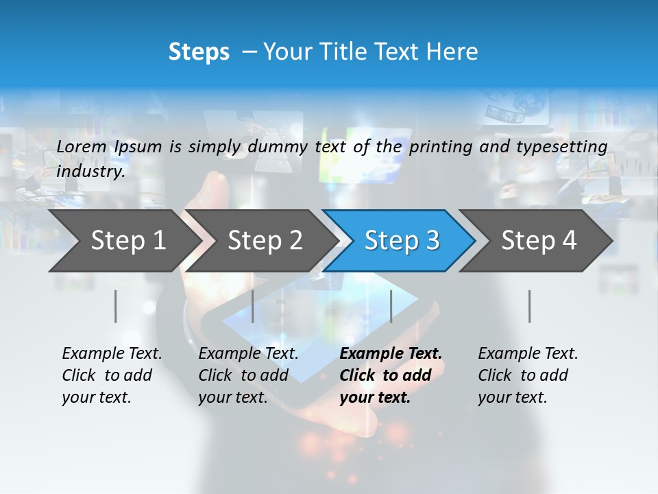 Internet Network Man PowerPoint Template