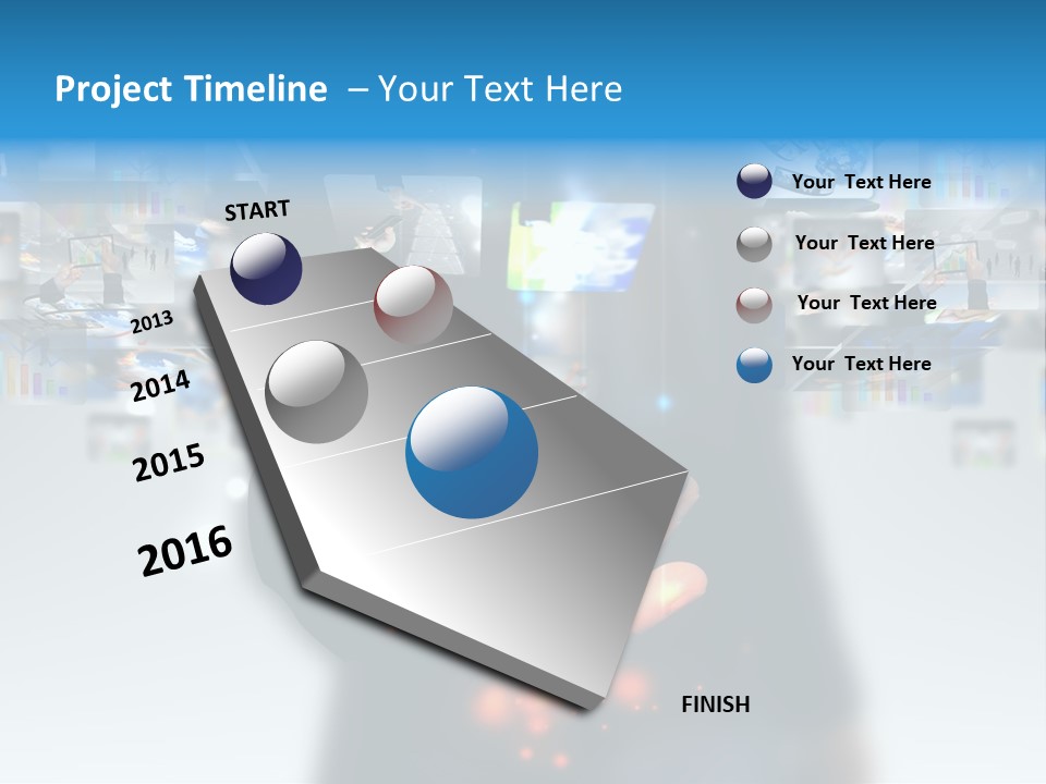 Internet Network Man PowerPoint Template