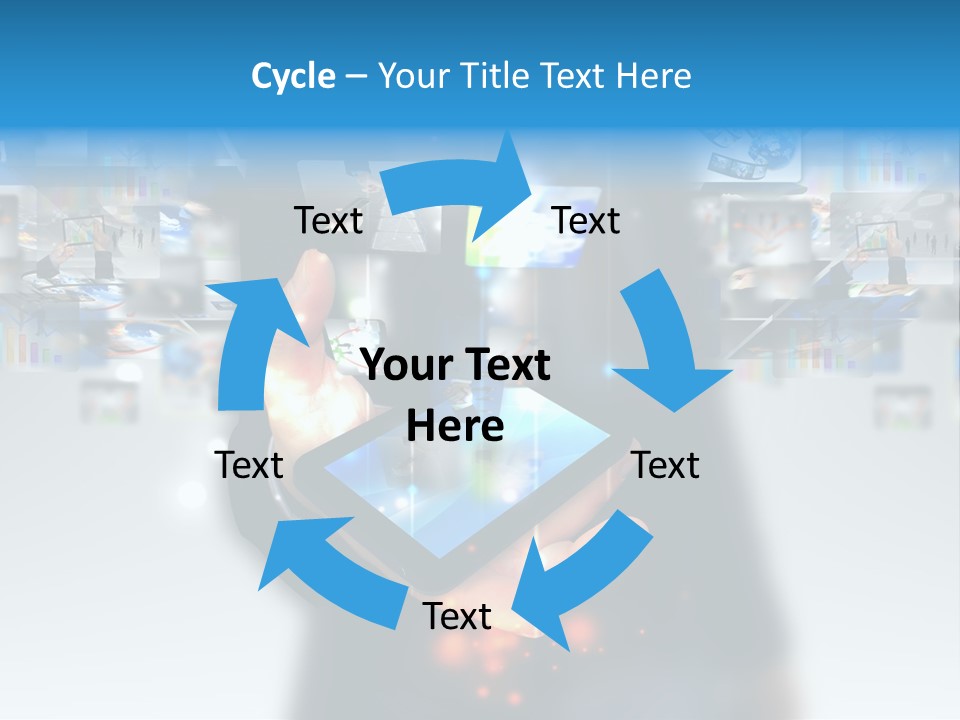 Internet Network Man PowerPoint Template