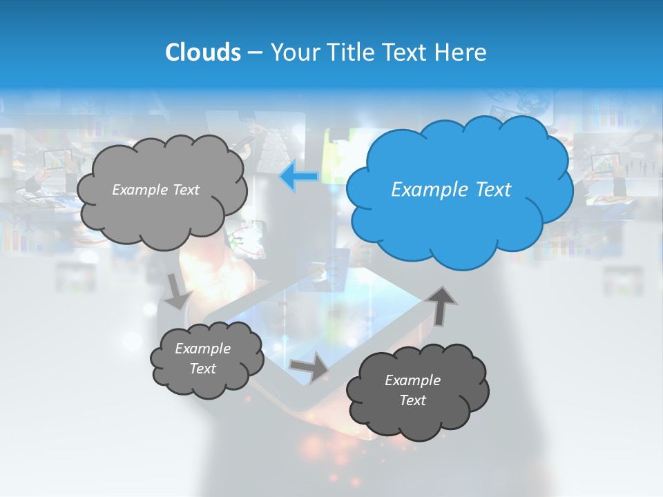 Internet Network Man PowerPoint Template