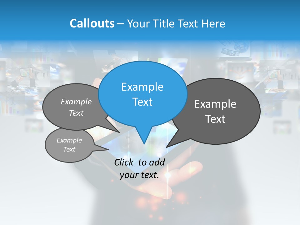 Internet Network Man PowerPoint Template