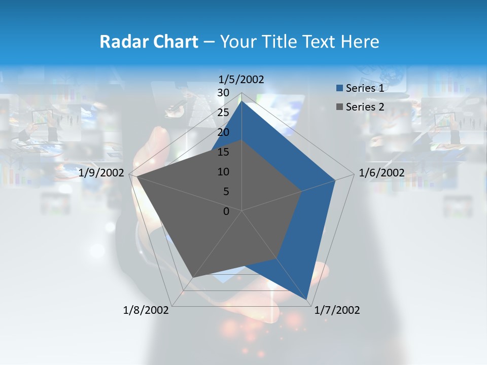 Internet Network Man PowerPoint Template