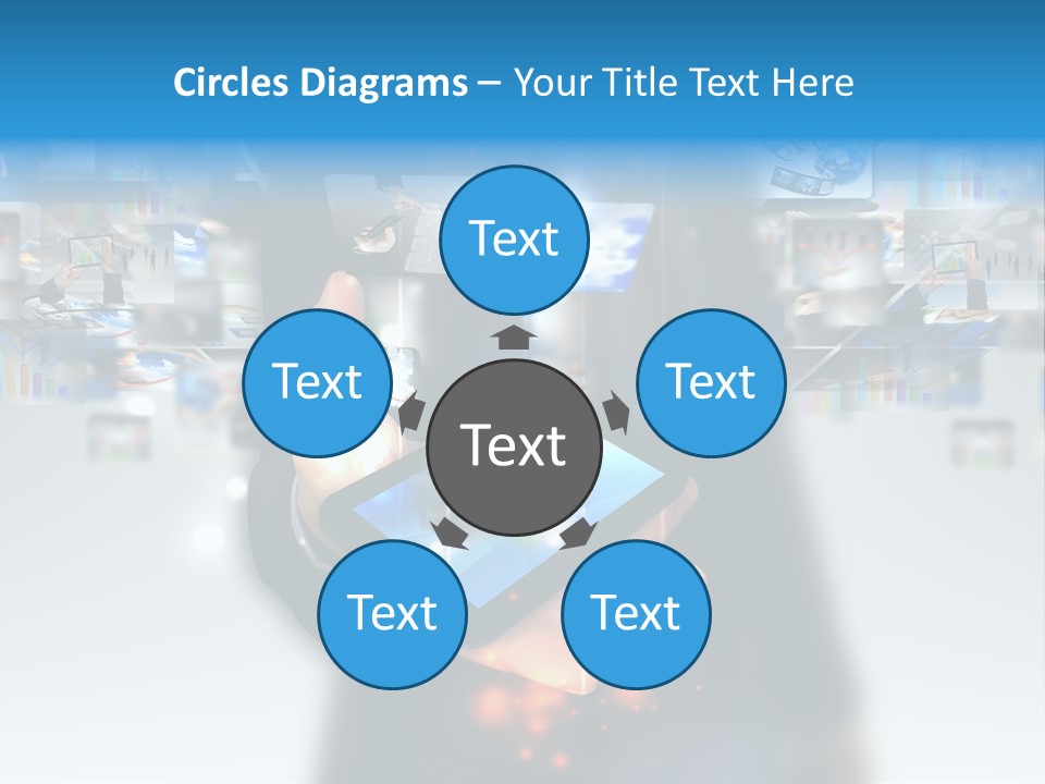Internet Network Man PowerPoint Template