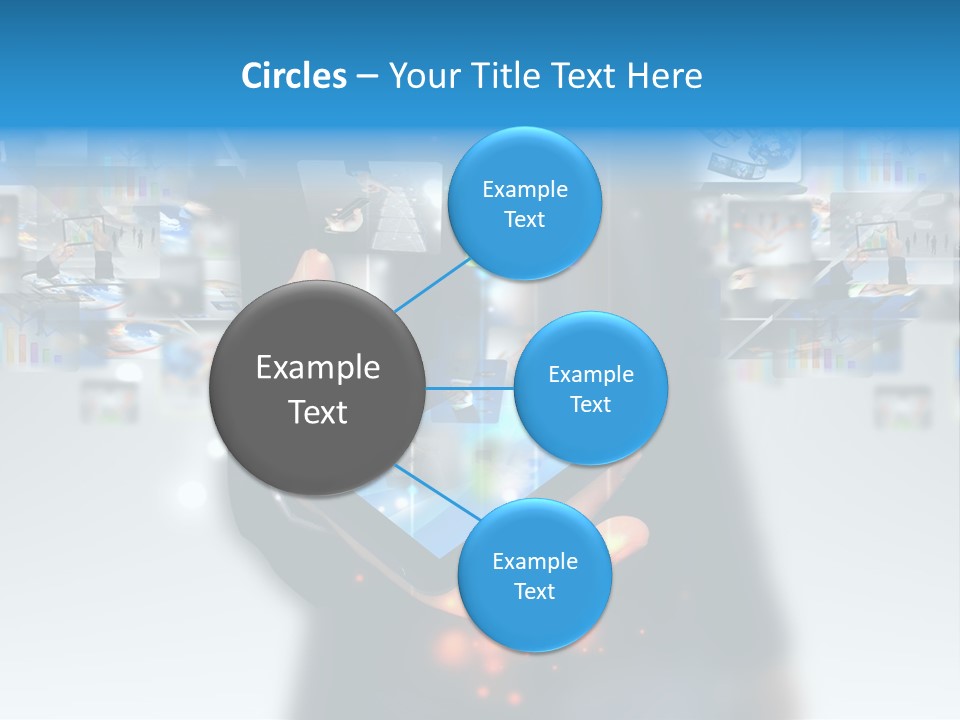 Internet Network Man PowerPoint Template