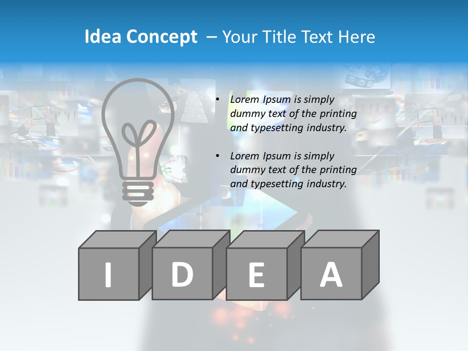 Internet Network Man PowerPoint Template