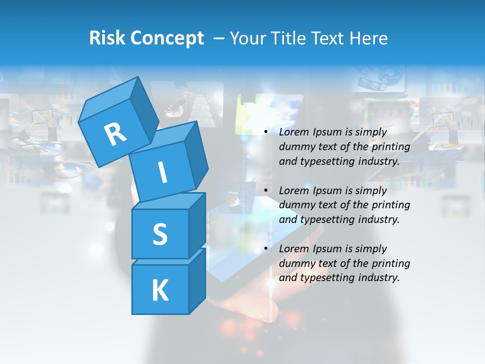 Internet Network Man PowerPoint Template