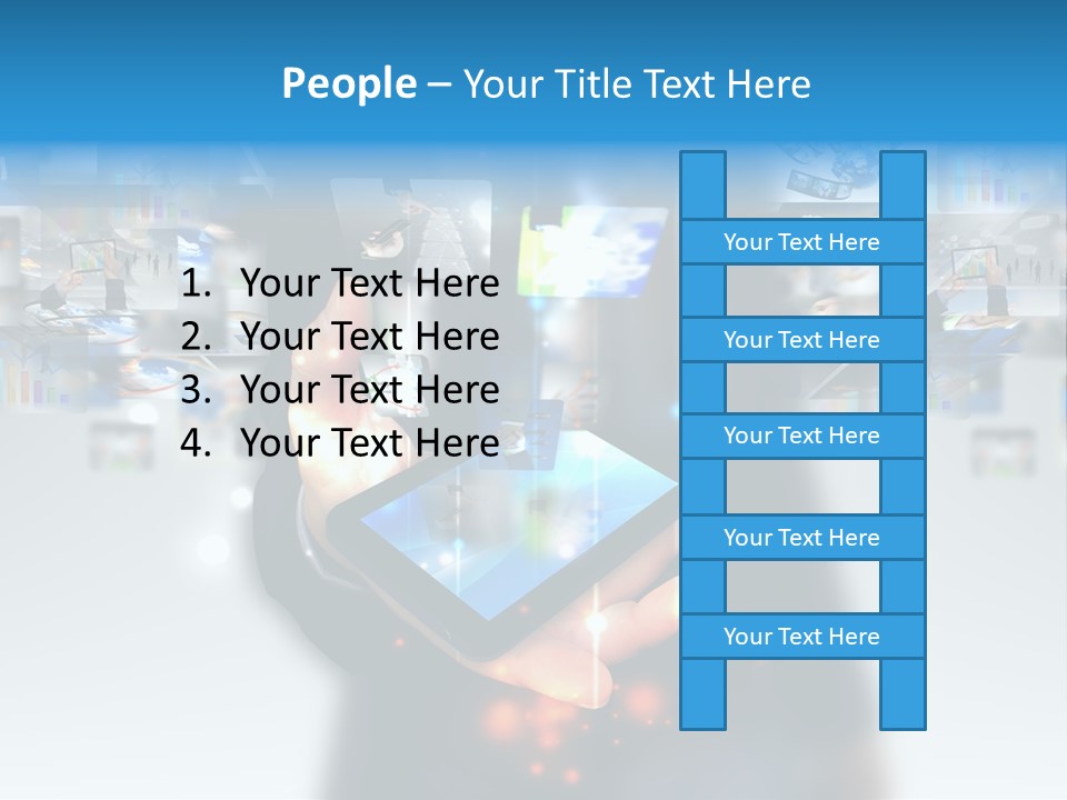 Internet Network Man PowerPoint Template