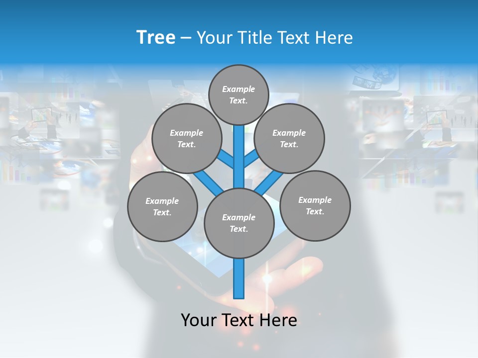 Internet Network Man PowerPoint Template