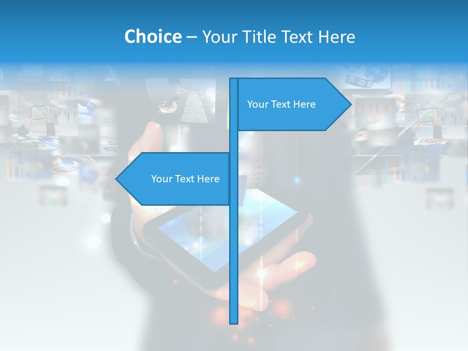 Internet Network Man PowerPoint Template
