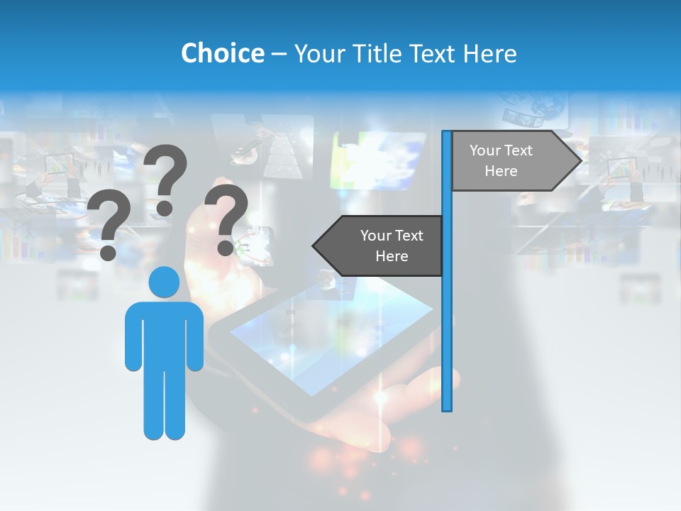 Internet Network Man PowerPoint Template