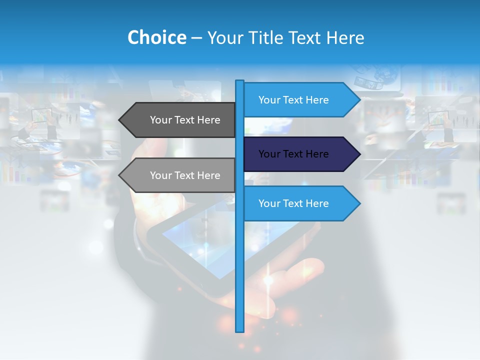 Internet Network Man PowerPoint Template
