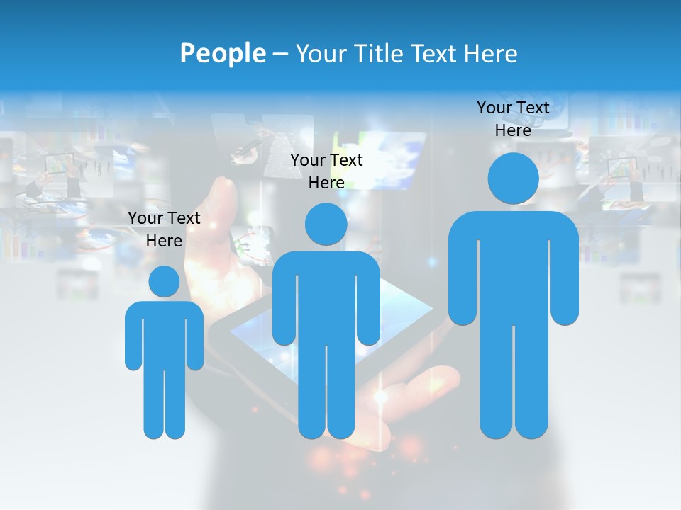 Internet Network Man PowerPoint Template