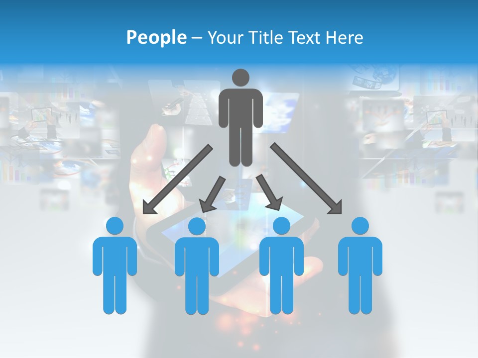 Internet Network Man PowerPoint Template