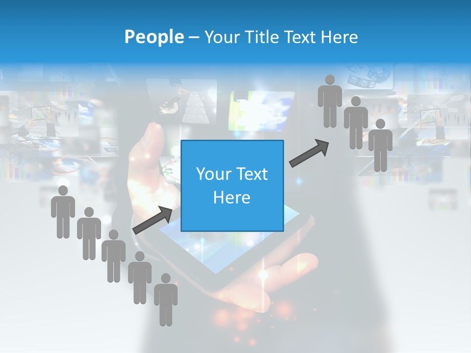 Internet Network Man PowerPoint Template