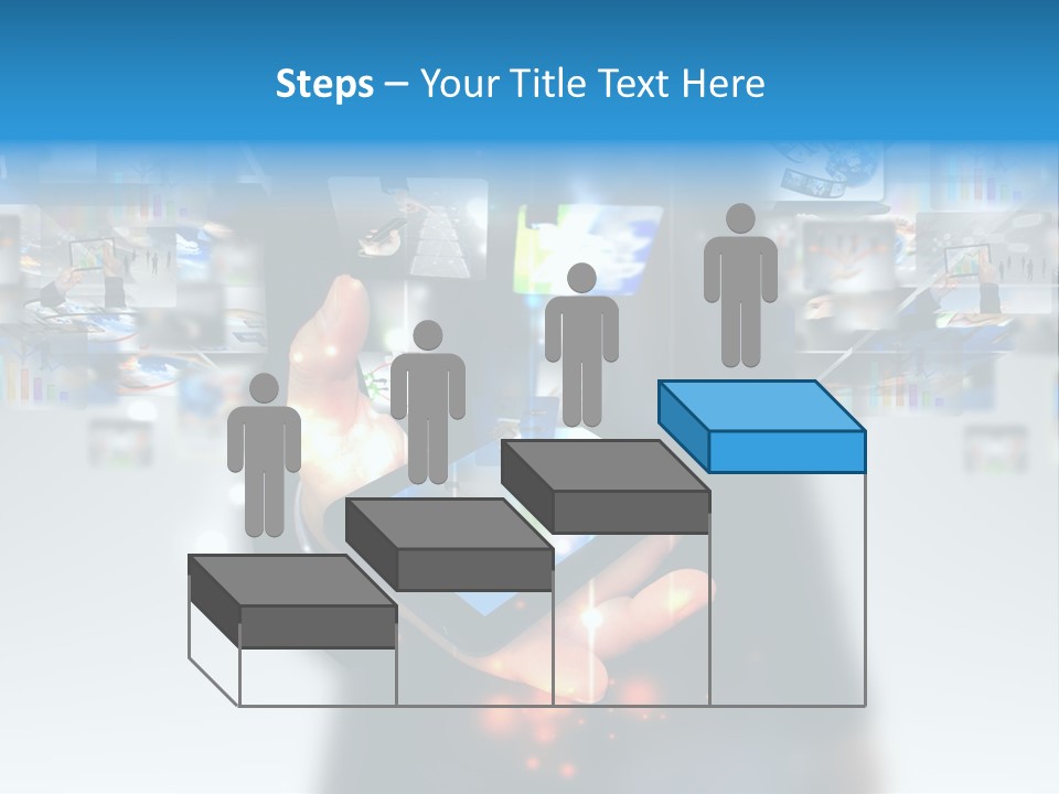 Internet Network Man PowerPoint Template