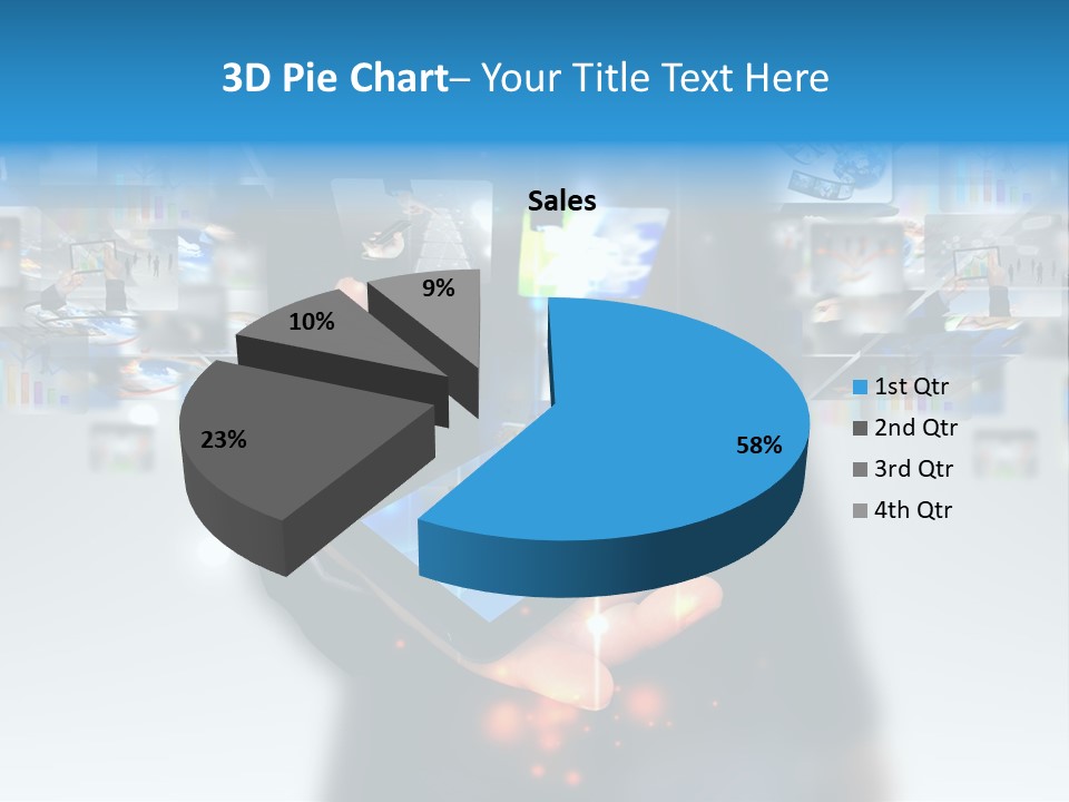 Internet Network Man PowerPoint Template