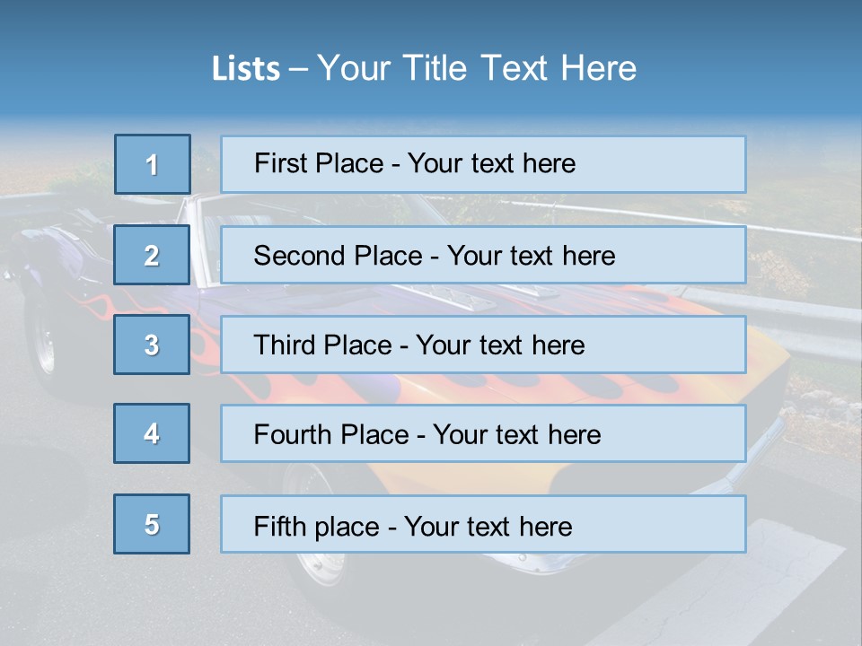 Car Show Old Timer Motor PowerPoint Template