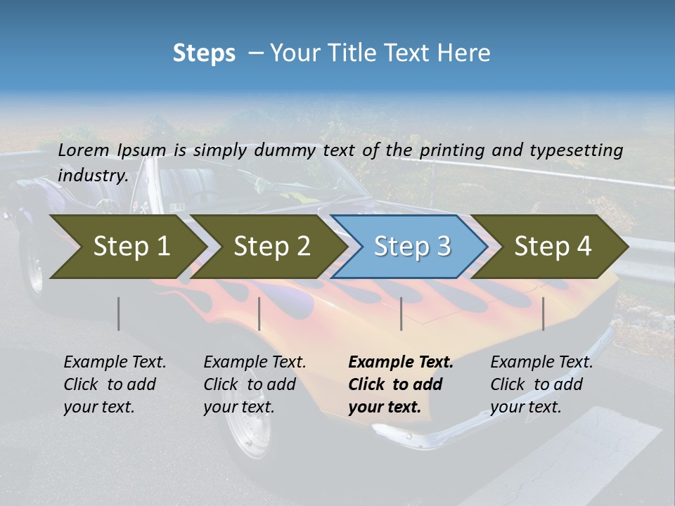 Car Show Old Timer Motor PowerPoint Template